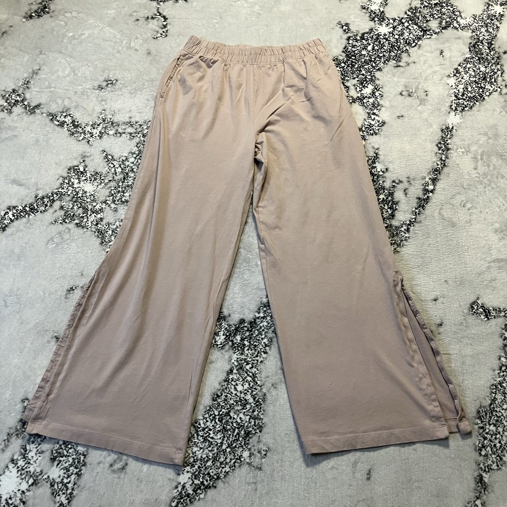 Joie Pants Womens Size Small Neutral Organic Cotton Wide Leg Lounge Pull On